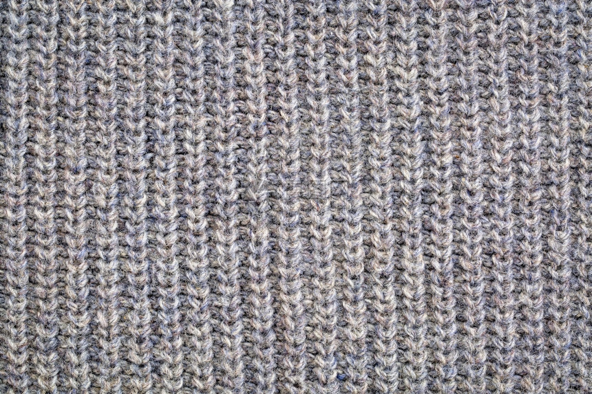 灰编织的丙烯纤维毛衣纹理垂直线型图片