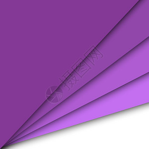 紫色纸张重叠抽象背景鱼群矢量图片