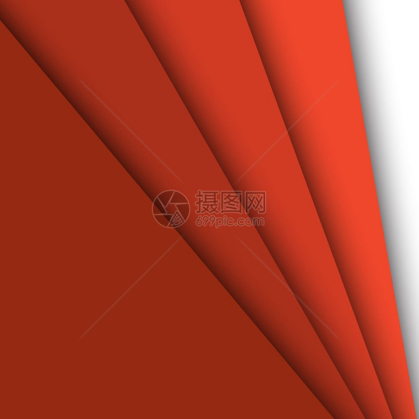 红纸重叠抽象背景鱼群矢量图片