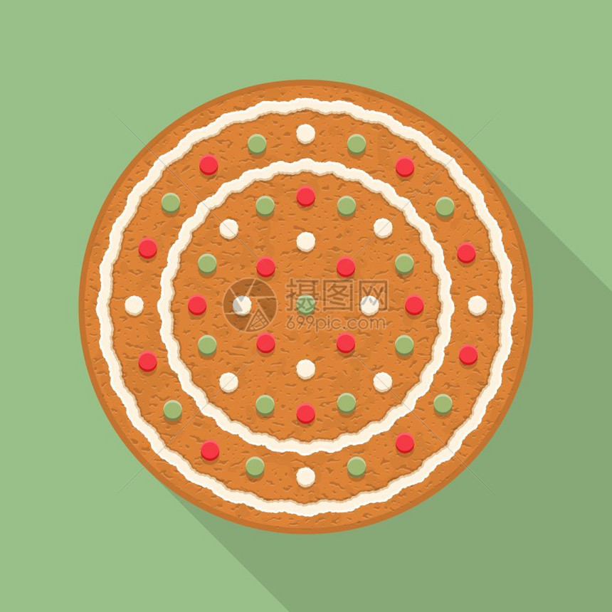 姜饼圈传统圣诞干矢量Eps10插图图片