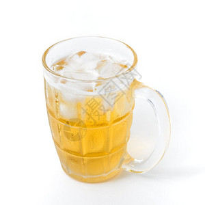 白冰的玻璃啤酒图片
