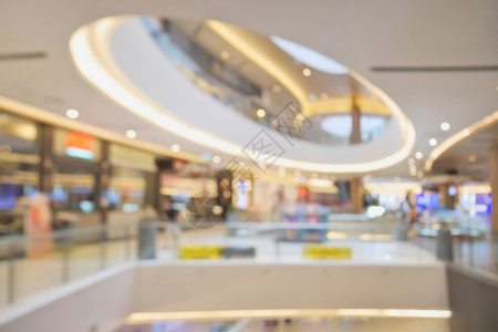 模糊的美丽购物中心背景图片