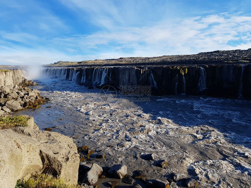 冰岛美丽的Dettifos瀑布图片
