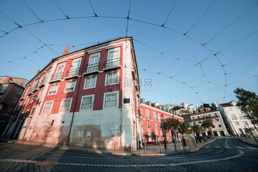 葡萄牙里斯本老城街图片