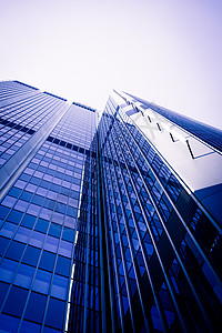 现代化商业摩天大楼办公室建筑关闭现代化玻璃墙图片