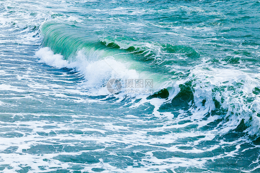 海洋波浪水背景美图片