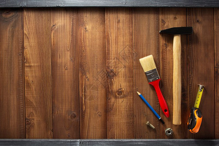 木板背景建筑工具图片