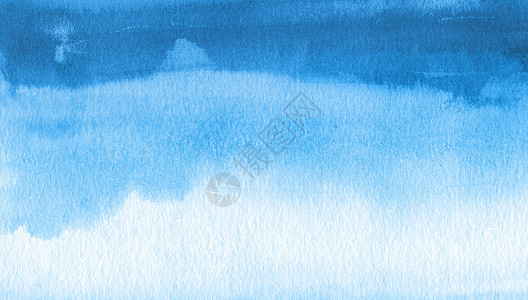 蓝色水彩笔刷抽象的丙烯和水彩色背景纹理纸背景