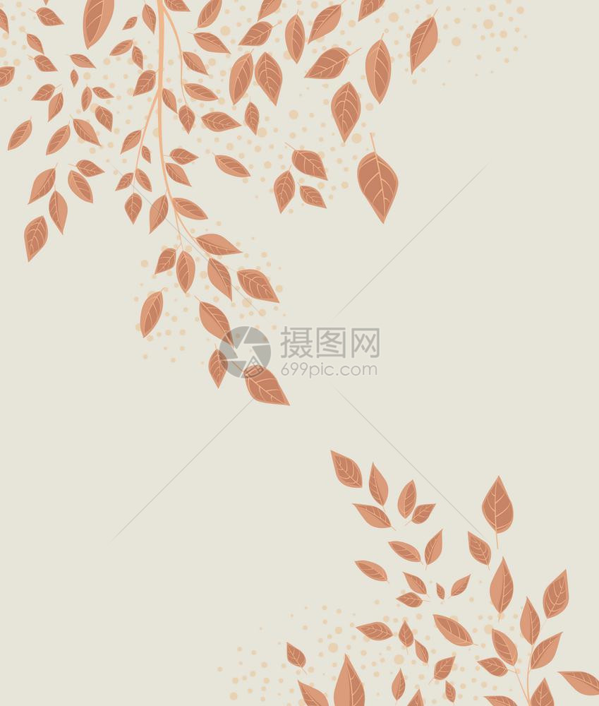 秋叶矢量设计背景图片