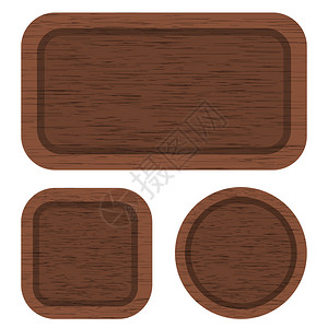 白色背景上隔绝的一组不同棕色木质板块清洁木质板块棕色木质板块清洁木质板块背景图片