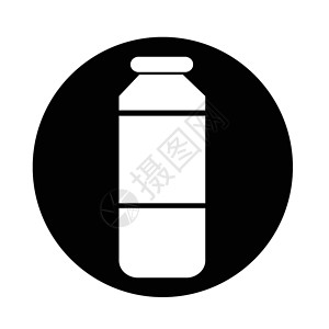 消毒图标瓶装果汁图标背景