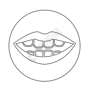 嘴巴图标图标背景