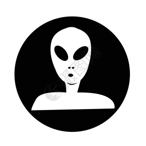 外星人卡通异形图标背景