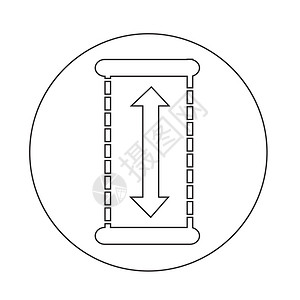 直尺图标高度图标背景