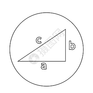 数学找角素材Pytagoras定理图标背景