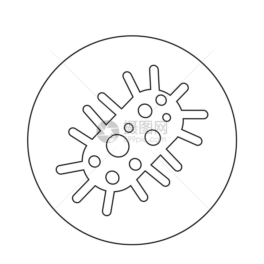 细菌图标图片