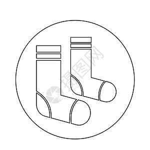 袜标设计素材袜图标背景