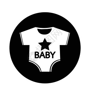 衬衫设计婴儿服装图标背景