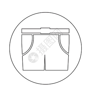 百慕大男子短裤图标高清图片