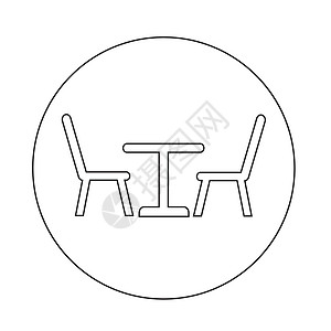 椅子图标有椅子的表格图标背景