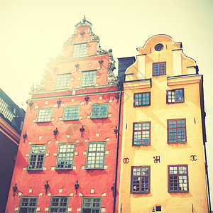 瑞典斯德哥尔摩Stortororget广场的老房子图片