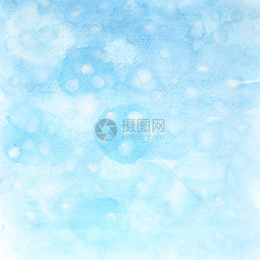 冬季水颜色带雪花的抽象背景图片