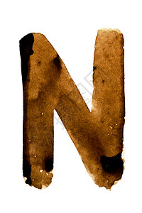 字母N咖啡字母表背景图片