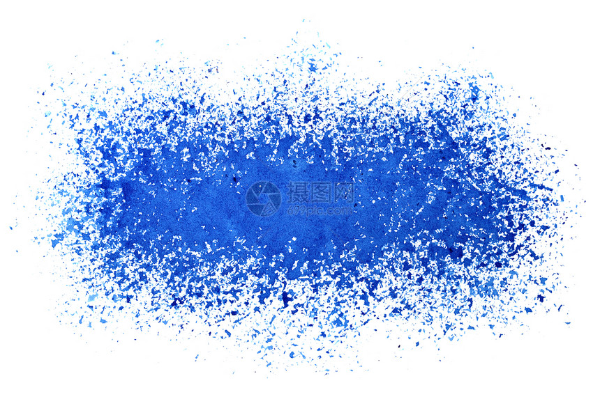 喷洒的蓝漆条纹Grunge抽象背景鼠标插图图片