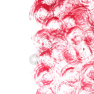 红色墨水纹理在白色背景上加卷状光栅插图图片