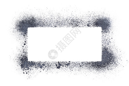 白色背景上孤立的喷射静态框架鼠标插图背景图片