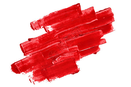 白色背景上孤立的红色纹理笔背景图片