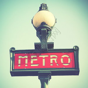 巴黎地铁标志图片