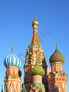 俄罗斯莫科红广场的教堂图片