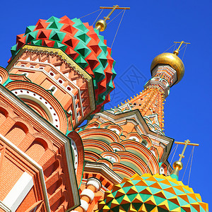 俄罗斯莫科红广场上的圣巴西尔和斯柯多姆教堂图片