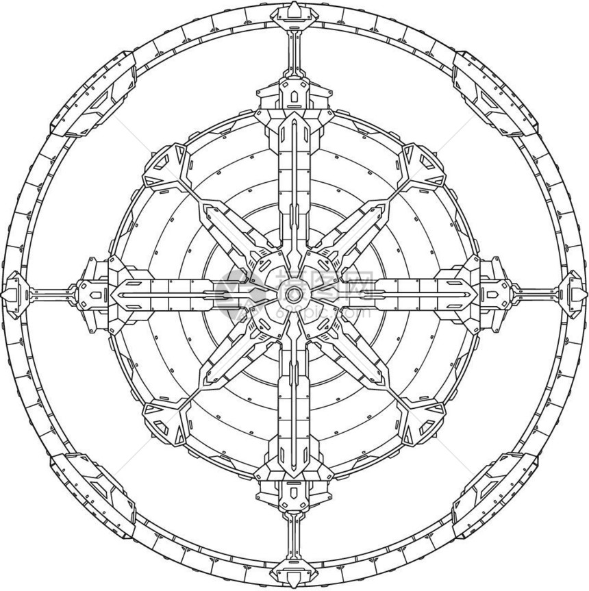 圆形外壳技术SCFI曼达拉模式图片