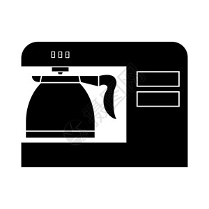 咖啡机黑图标图片