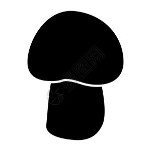 蘑菇辣椒黑图标图片