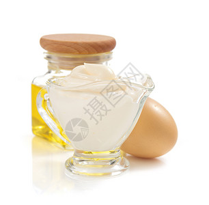 橄榄油和蛋黄酱图片