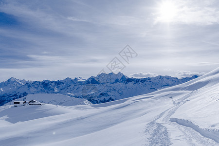 阿尔卑斯山区景观雪全图片
