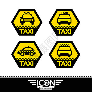 出租车图标背景图片