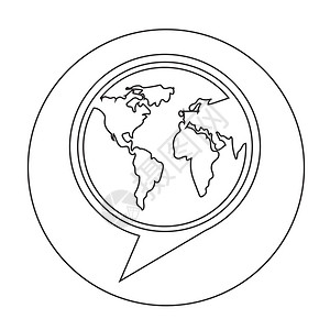 环球图标背景图片