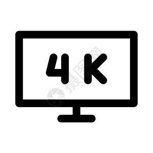4k屏幕4K显示插画