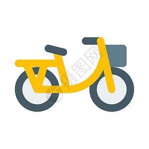 城市自行车背景图片