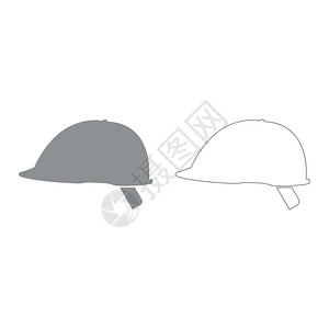 安全头盔灰色套件图标安全头盔灰色套件图标图片