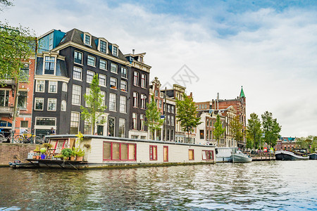 荷兰阿姆斯特丹的运河图片