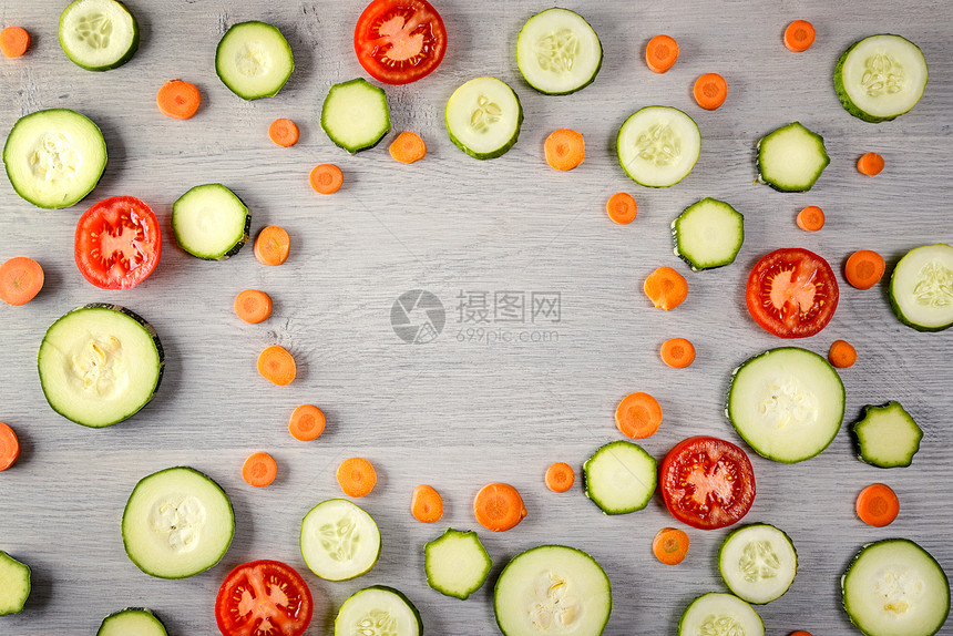 框架天然蔬菜胡萝卜番茄黄瓜图片