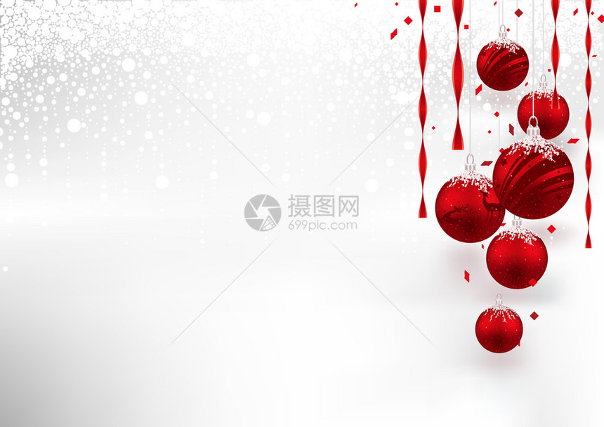 圣诞背景带红色标语图片