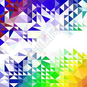 抽象色彩图案几何形三角背景图片