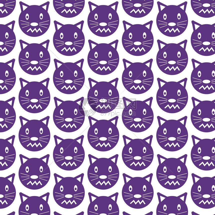 背景模式CatFace情感图标图片