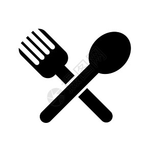 餐具叉勺叉图标背景